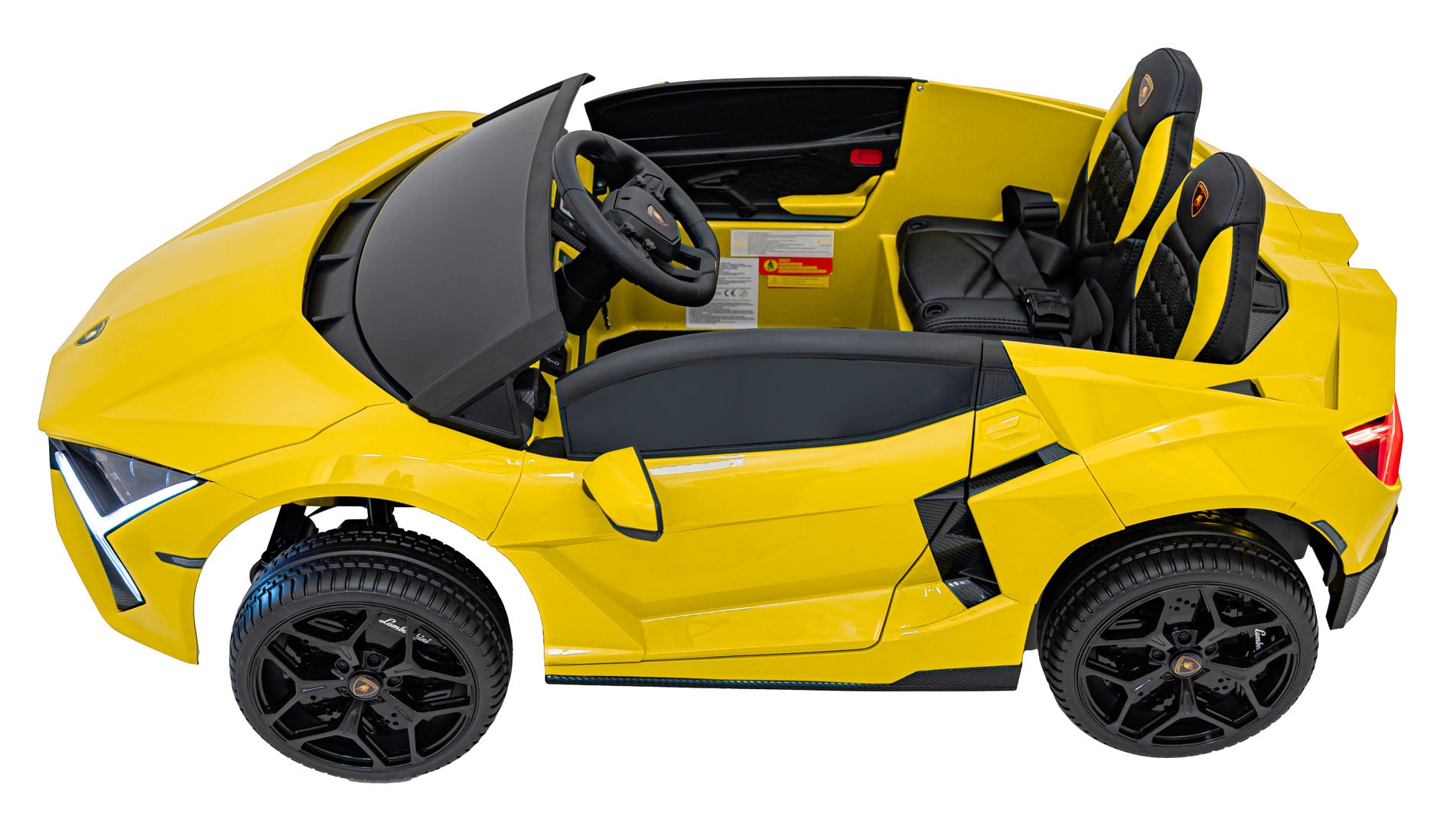 Licencirani auto na akumulator Lamborghini Revuelto XL 4x4 - dvosjed - žuti