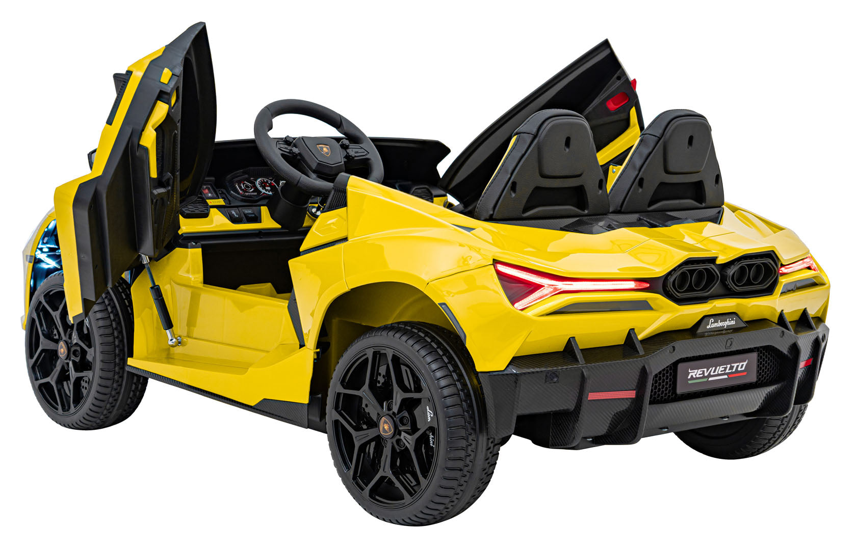 Licencirani auto na akumulator Lamborghini Revuelto XL 4x4 - dvosjed - žuti