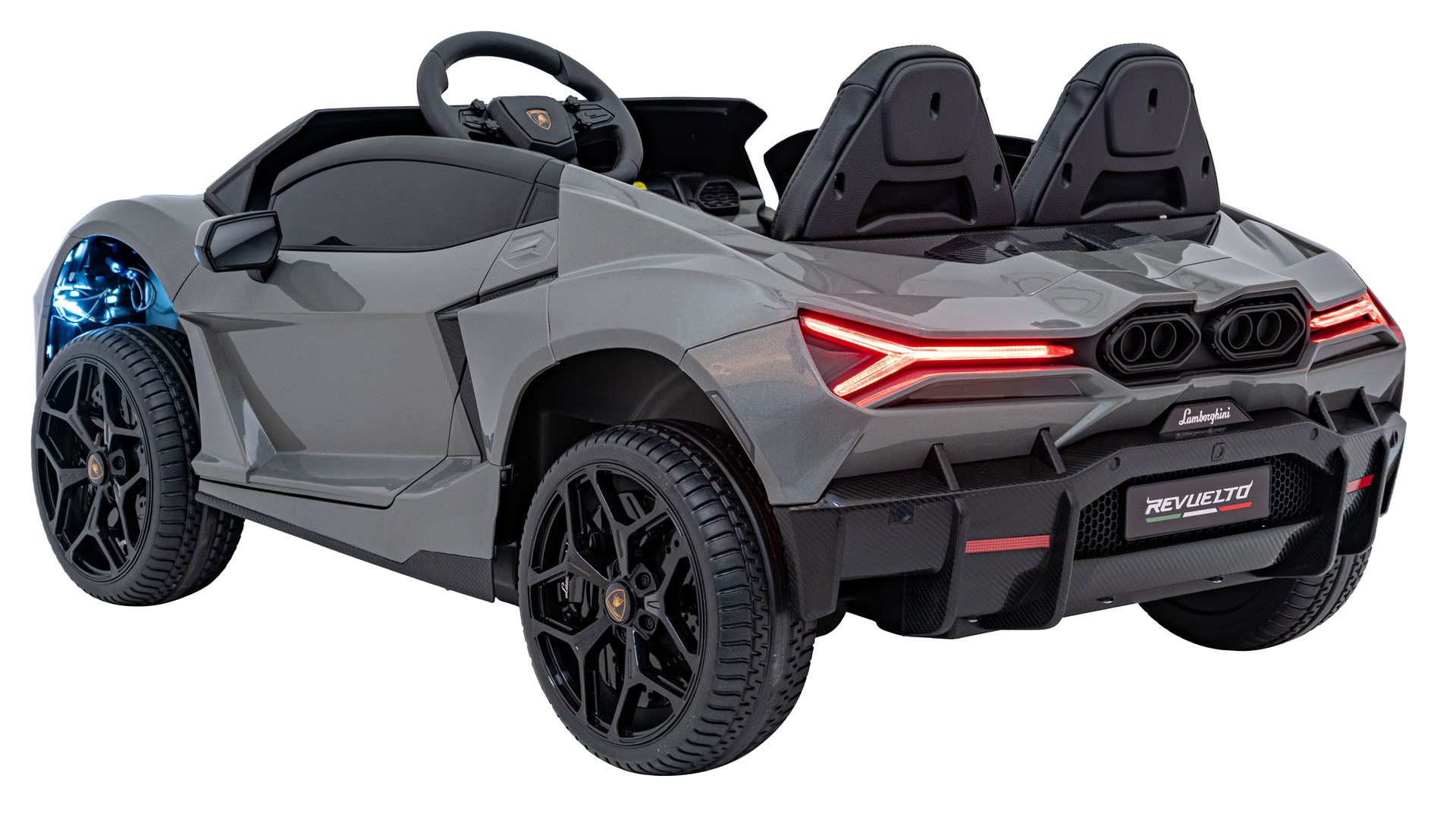 Licencirani auto na akumulator Lamborghini Revuelto XL 4x4 - dvosjed - sivi