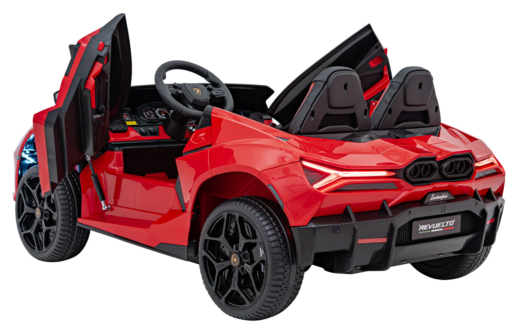 Licencirani auto na akumulator Lamborghini Revuelto XL 4x4 - dvosjed - crveni