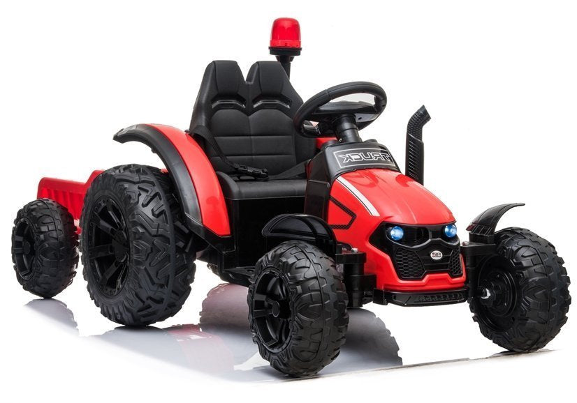 Traktor na akumulator s prikolicom HZB-200 - crveni