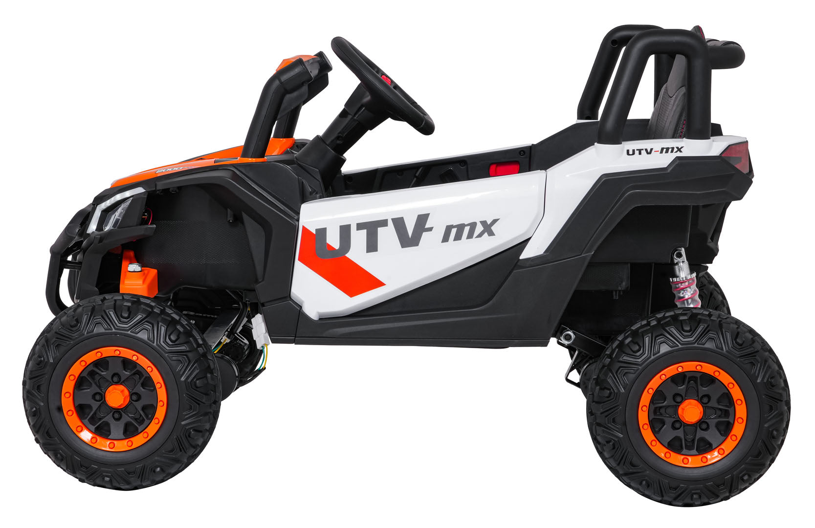 Buggy na akumulator Madman UTV-MX 4x4 - bijelo/narančasti