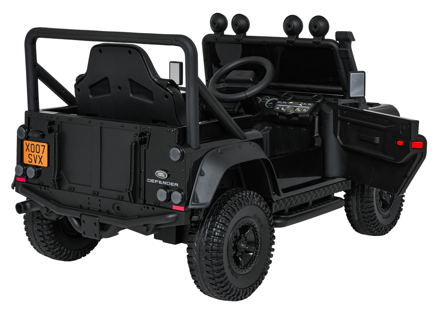 Licencirani auto na akumulator Land Rover Defender 110 SVX Concept - crni