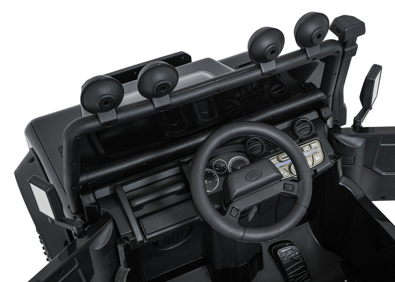 Licencirani auto na akumulator Land Rover Defender 110 SVX Concept - crni