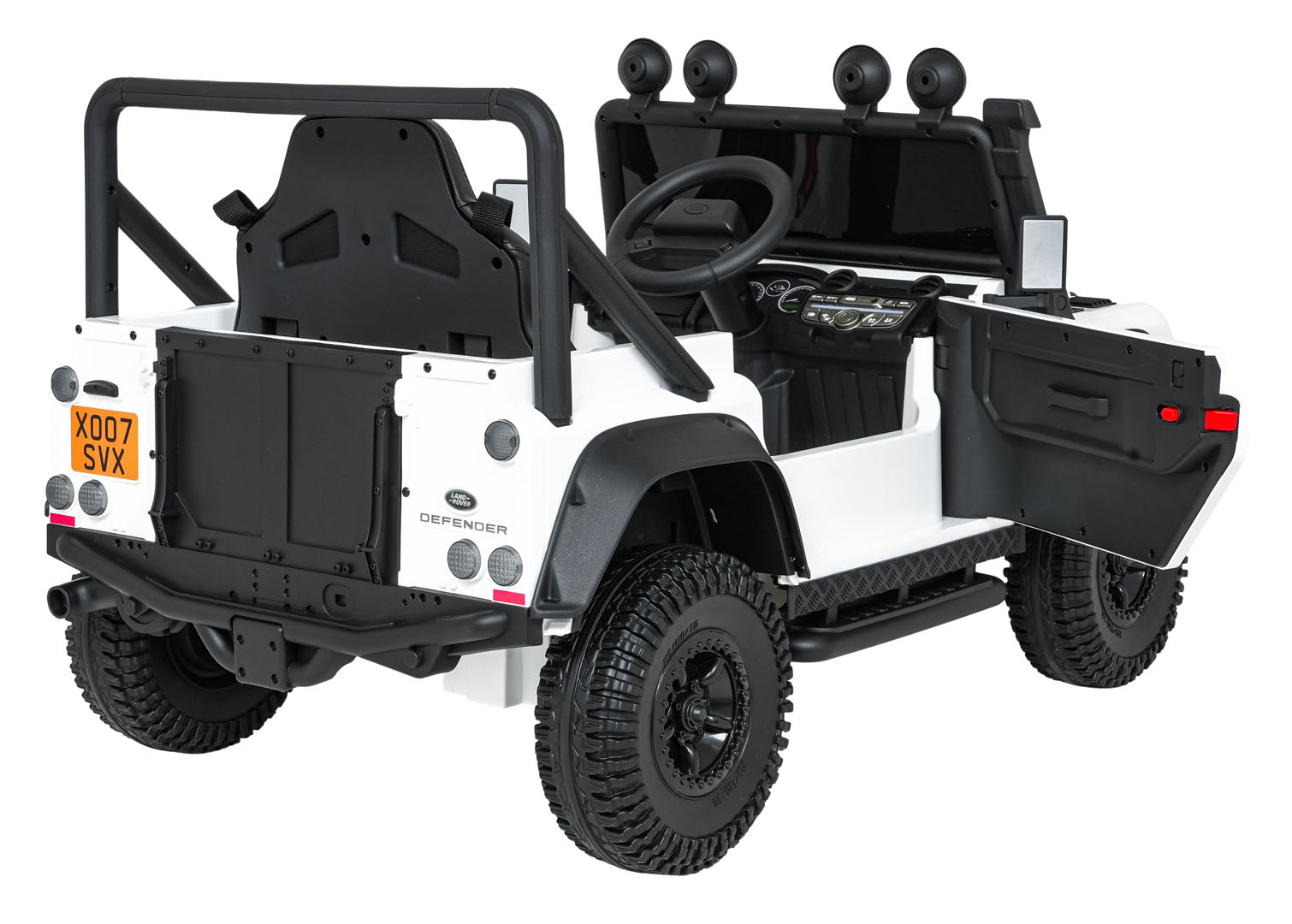 Licencirani auto na akumulator Land Rover Defender 110 SVX Concept - bijeli
