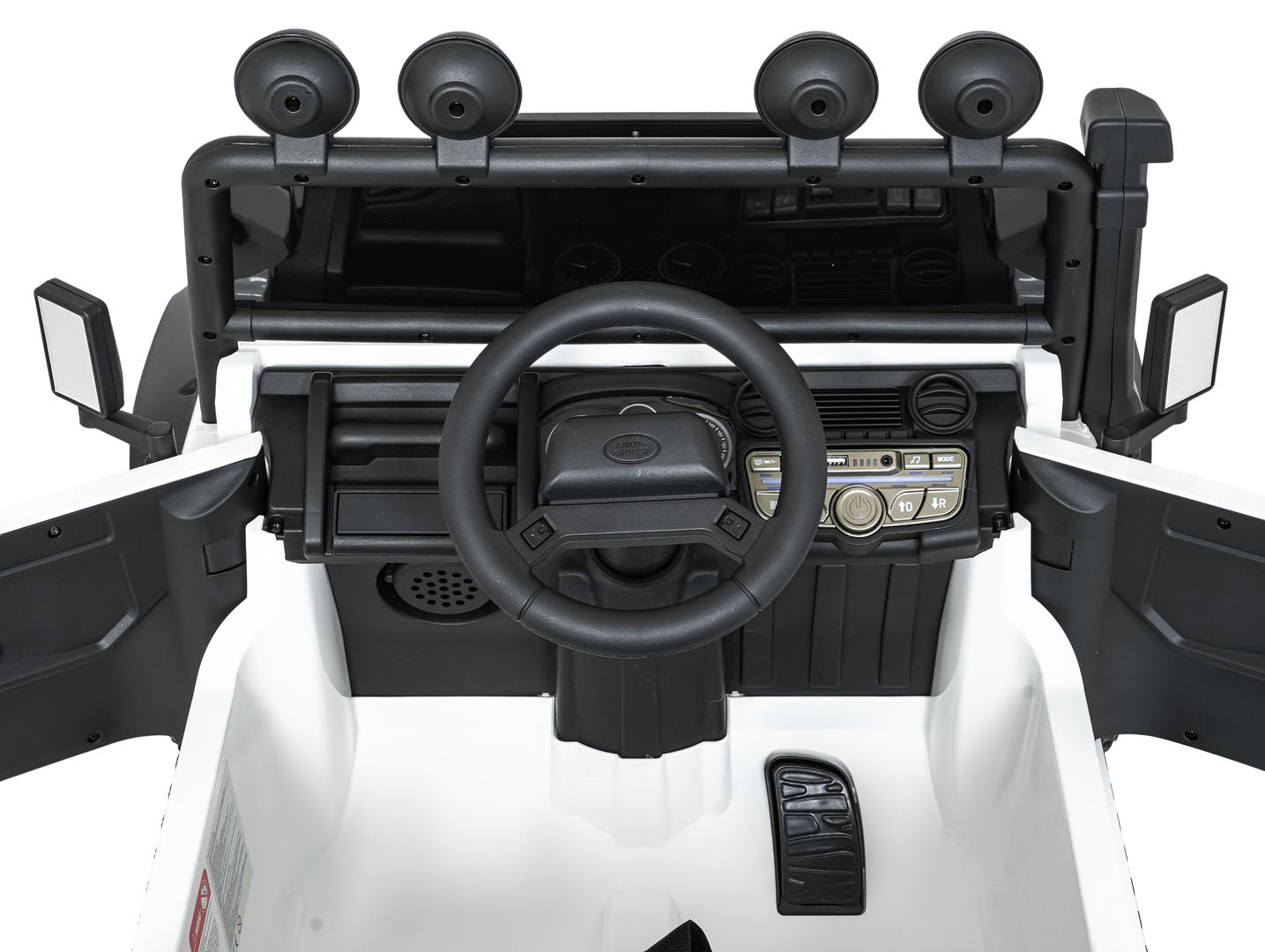 Licencirani auto na akumulator Land Rover Defender 110 SVX Concept - bijeli