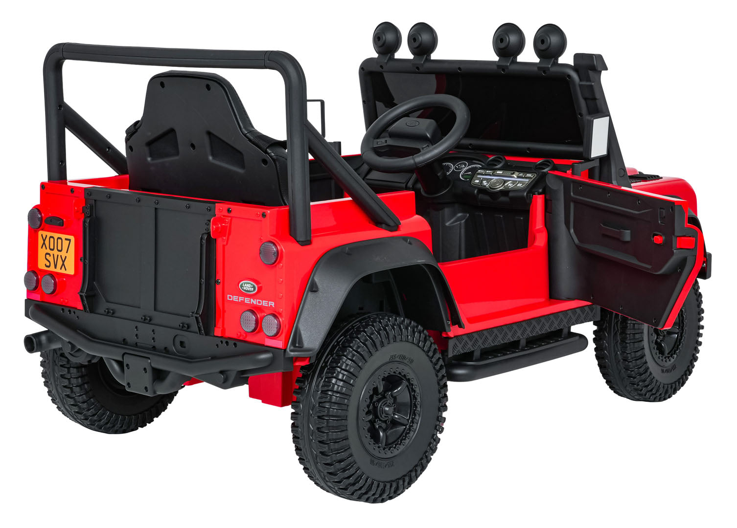 Licencirani auto na akumulator Land Rover Defender 110 SVX Concept - crveni