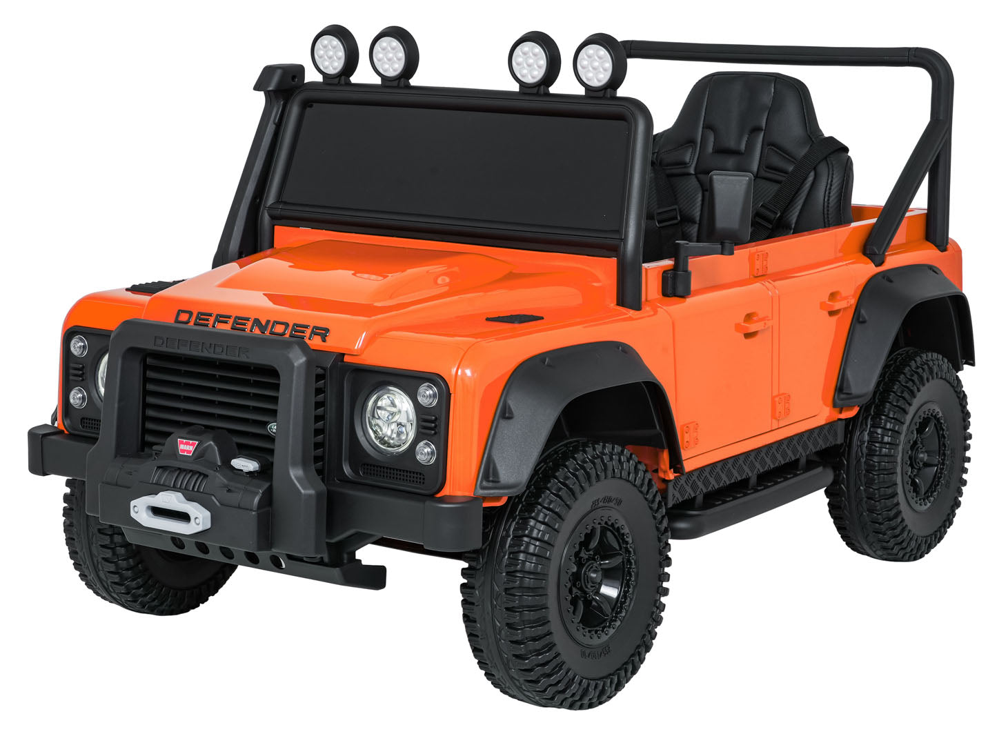 Licencirani auto na akumulator Land Rover Defender 110 SVX Concept - narančasti