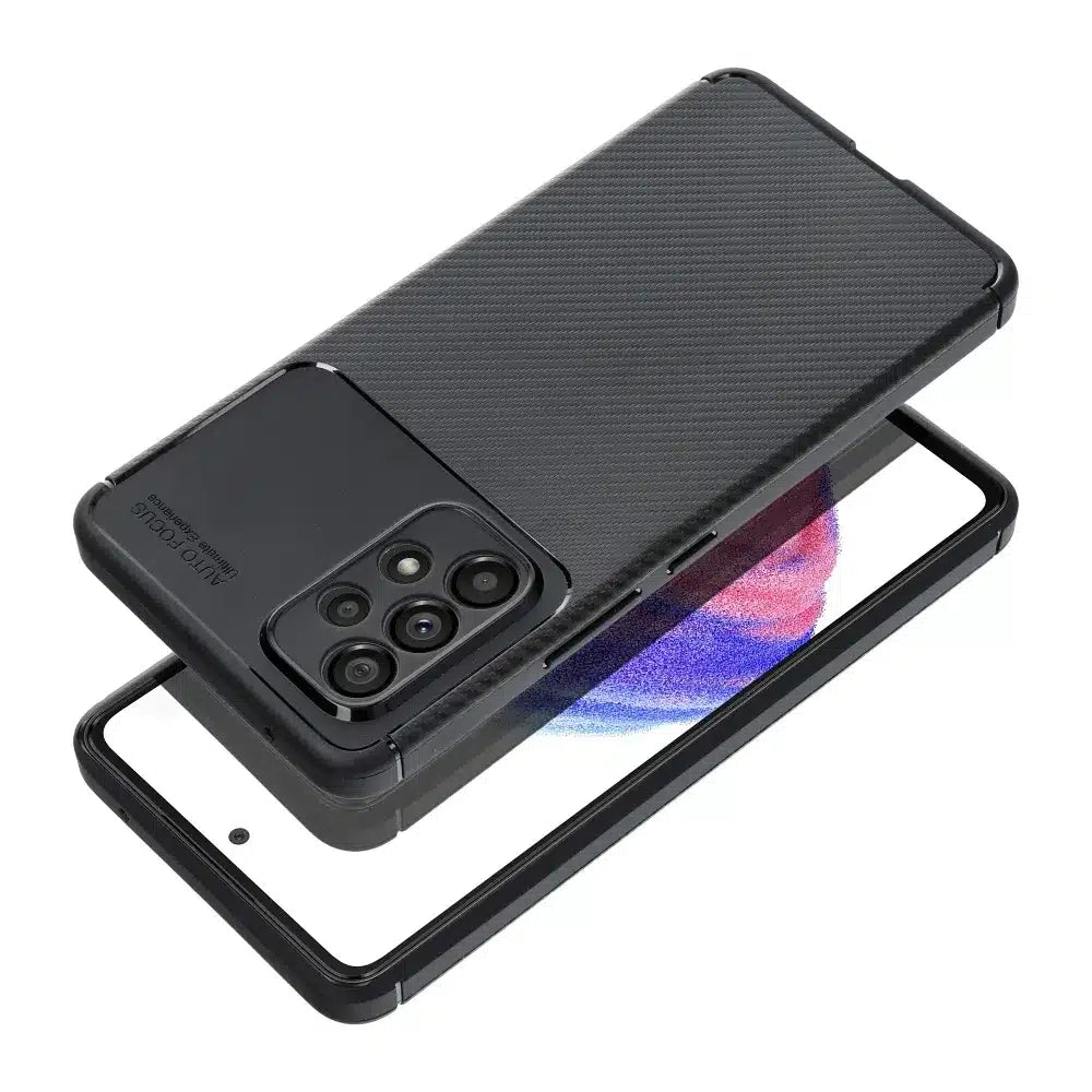 CARBON PREMIUM pouzdro pro SAMSUNG GALAXY A52 5G / A52 LTE (4G) / A52S černé