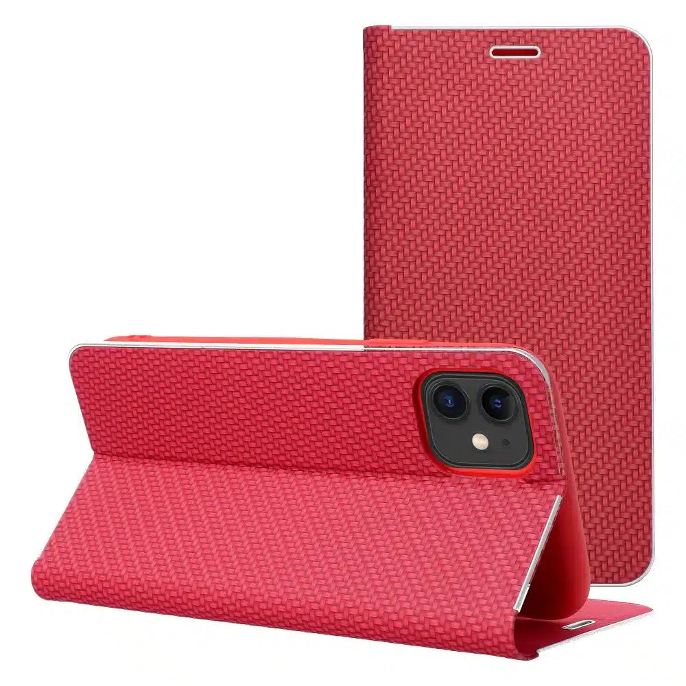 LUNA Book Carbon futrola za iPhone 11 crvena