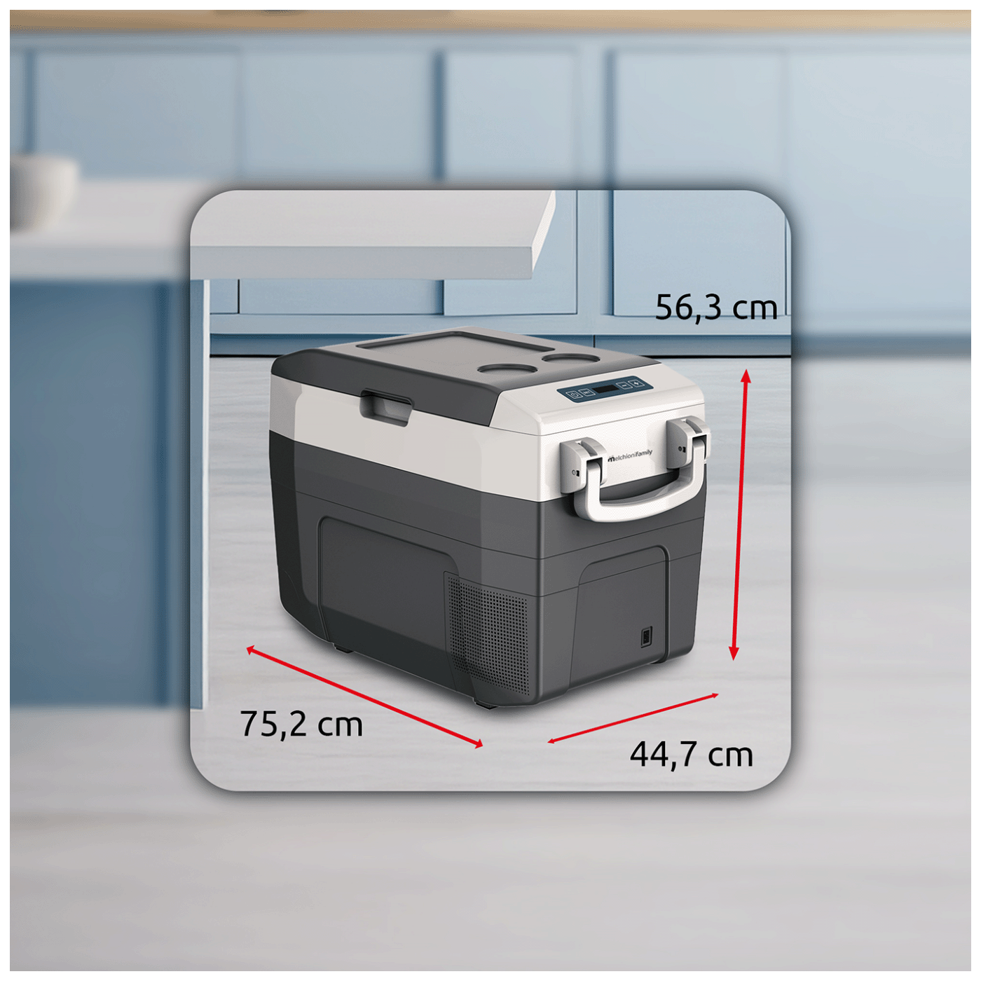 MELCHIONI family Hladnjak, prijenosni, kapacitet 37 lit., do -18 °C, 12V/220V - GLACIALE 40