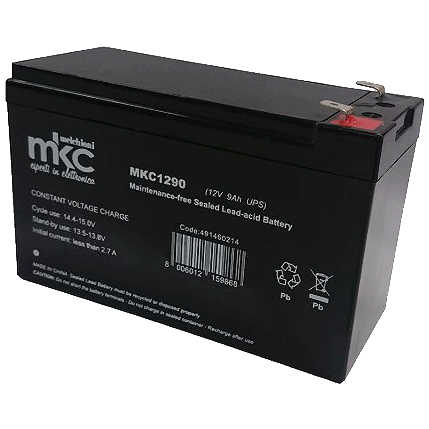 MKC Baterija akumulatorska, 12V / 9Ah - MKC1290H