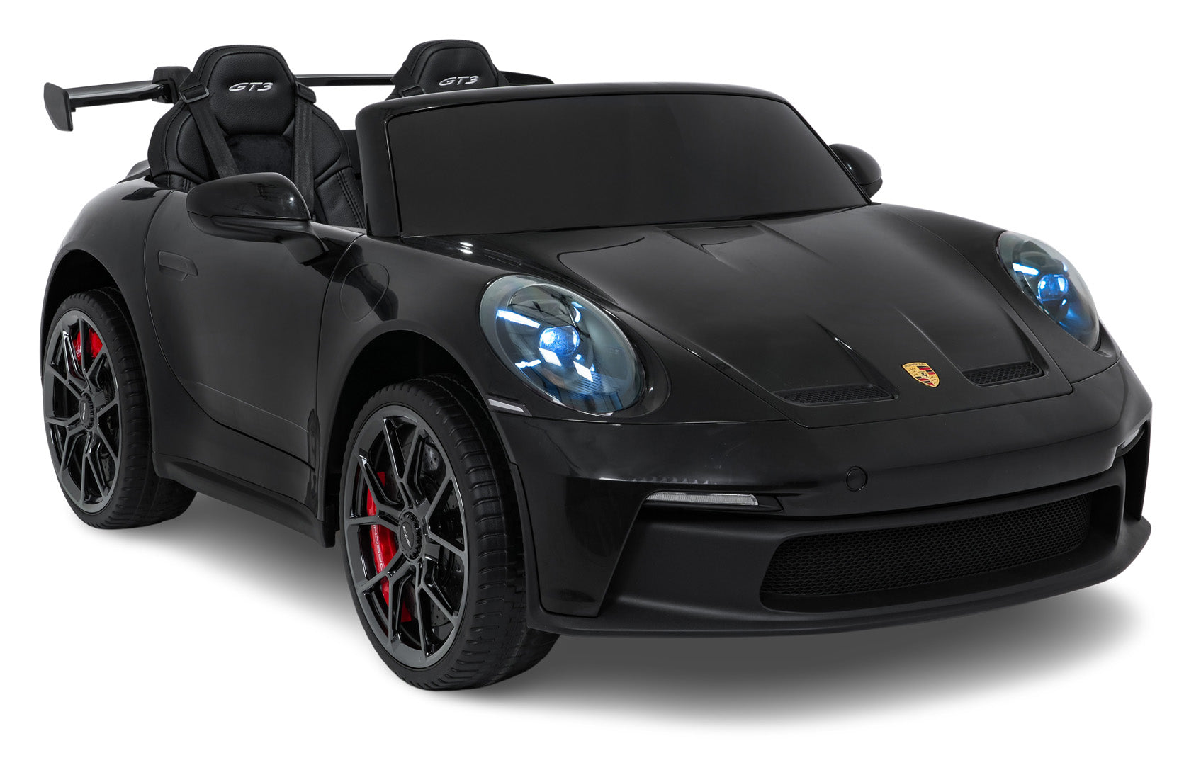 Licencirani auto na akumulator Porsche 911 GT3 4x4 STRONG - dvosjed - crni