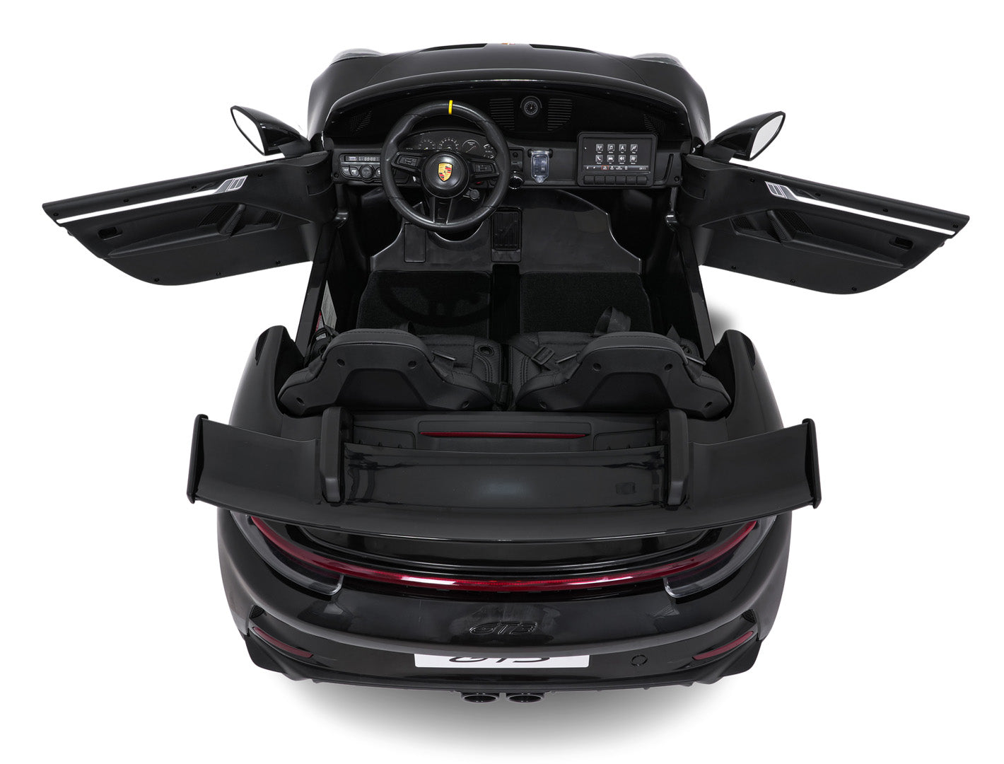 Licencirani auto na akumulator Porsche 911 GT3 4x4 STRONG - dvosjed - crni