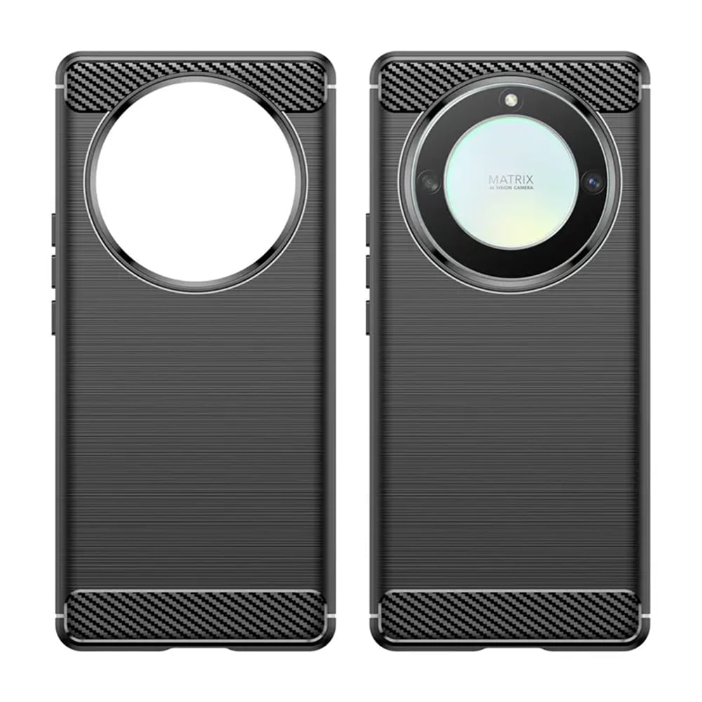 Techsuit Carbon Silicone pouzdro pro Honor Magic 6 Lite – černé
