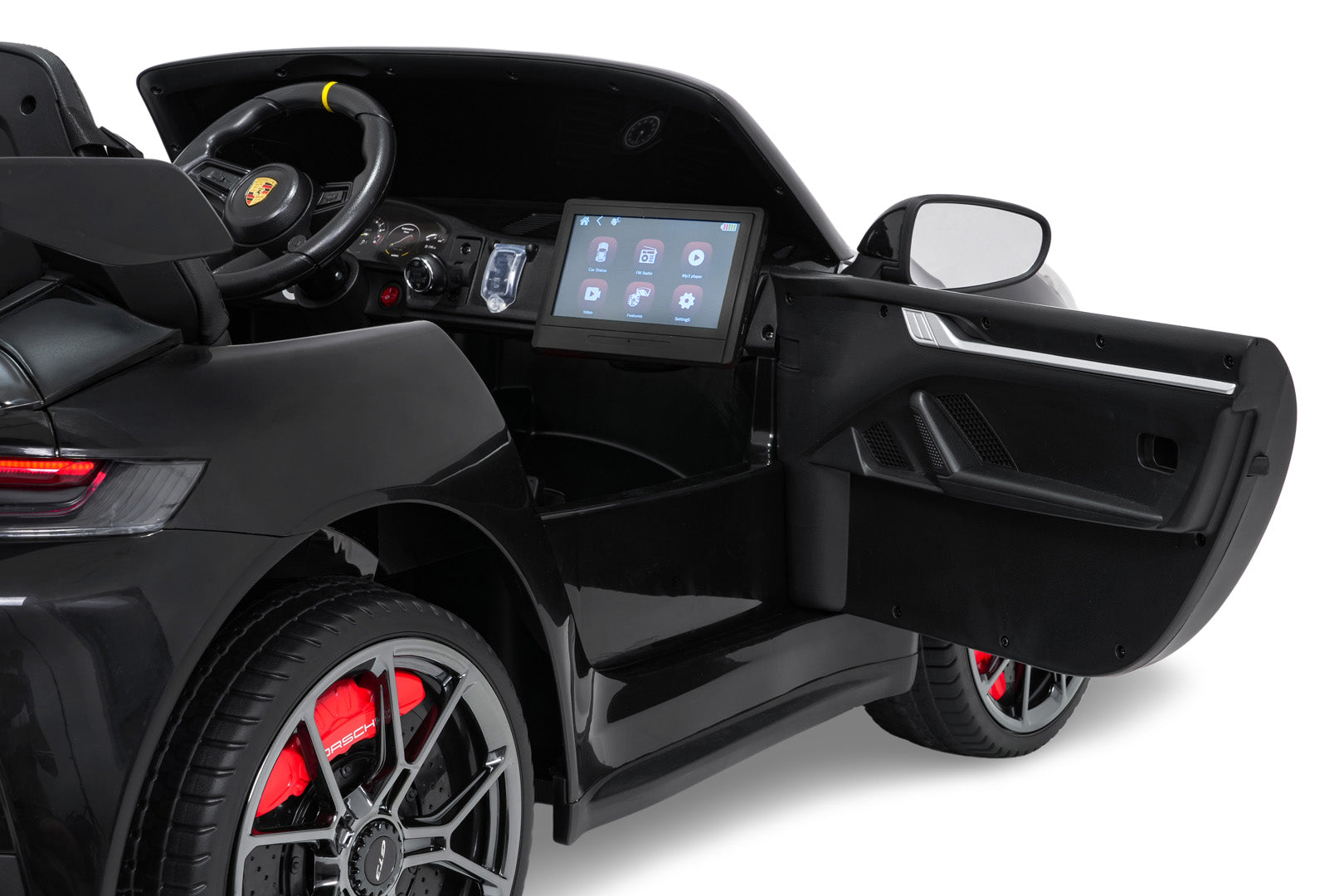 Licencirani auto na akumulator Porsche 911 GT3 STRONG MP4 - dvosjed - crni