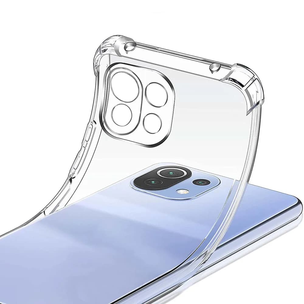 Techsuit Shockproof Clear Silicone průhledné nárazuvzdorné pouzdro pro Xiaomi Mi 11 Lite 4G / Mi 11 Lite 5G / 11 Lite 5G NE