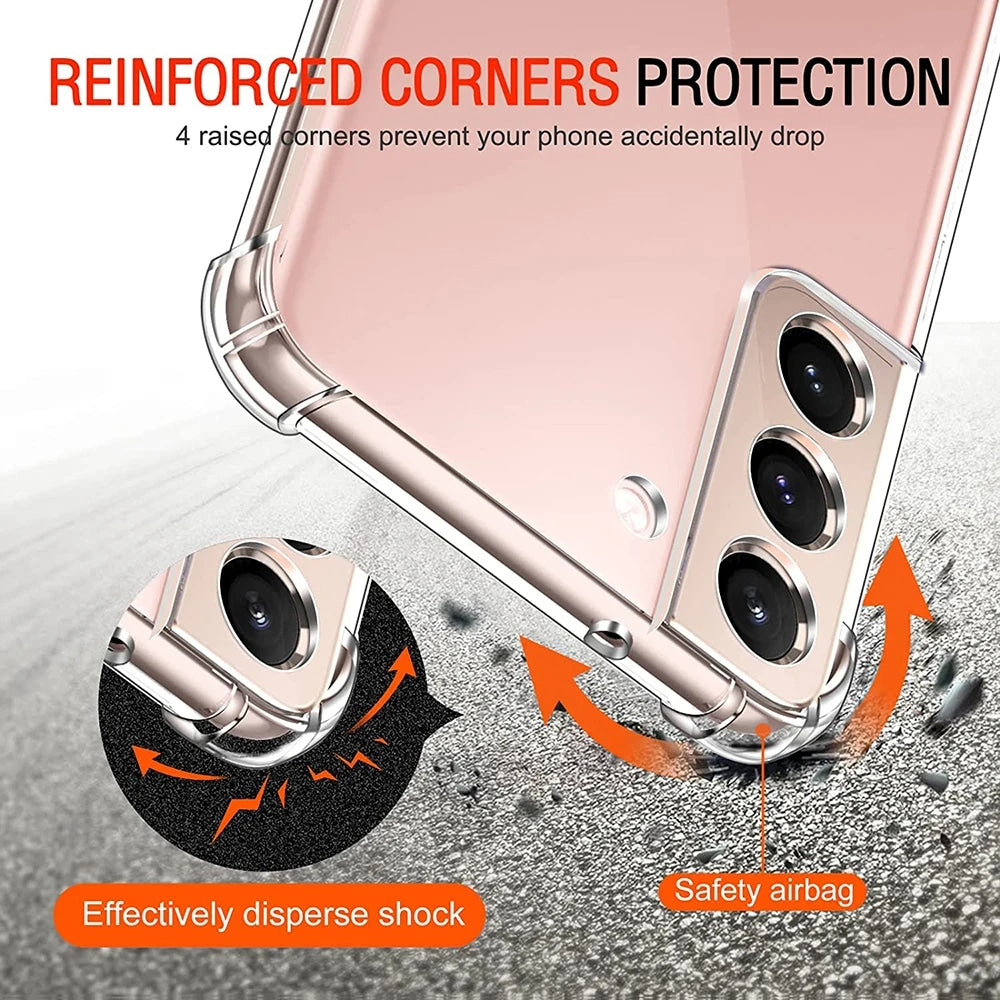 Techsuit Shockproof Clear Silicone průhledné nárazuvzdorné pouzdro pro Samsung Galaxy A54 5G