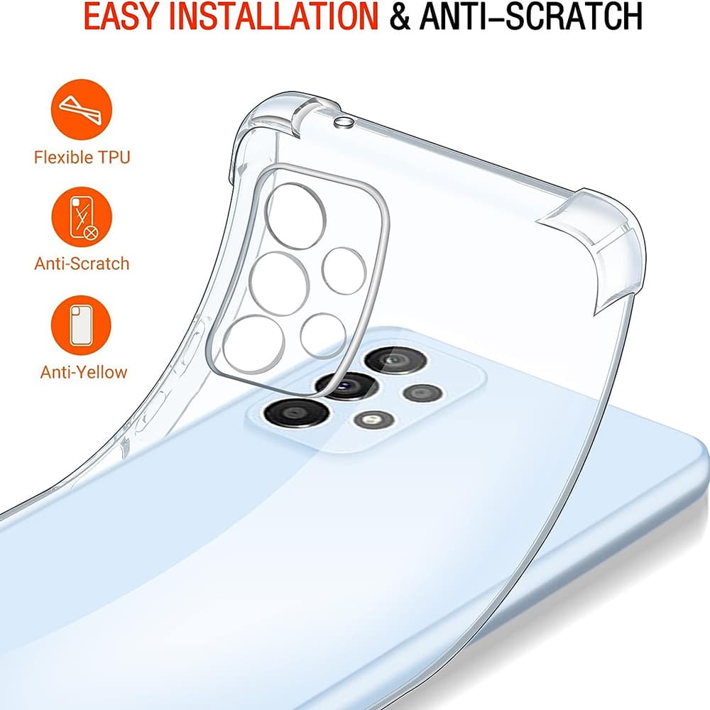 Techsuit Shockproof Clear Silicone průhledné nárazuvzdorné pouzdro pro Samsung Galaxy A53 5G