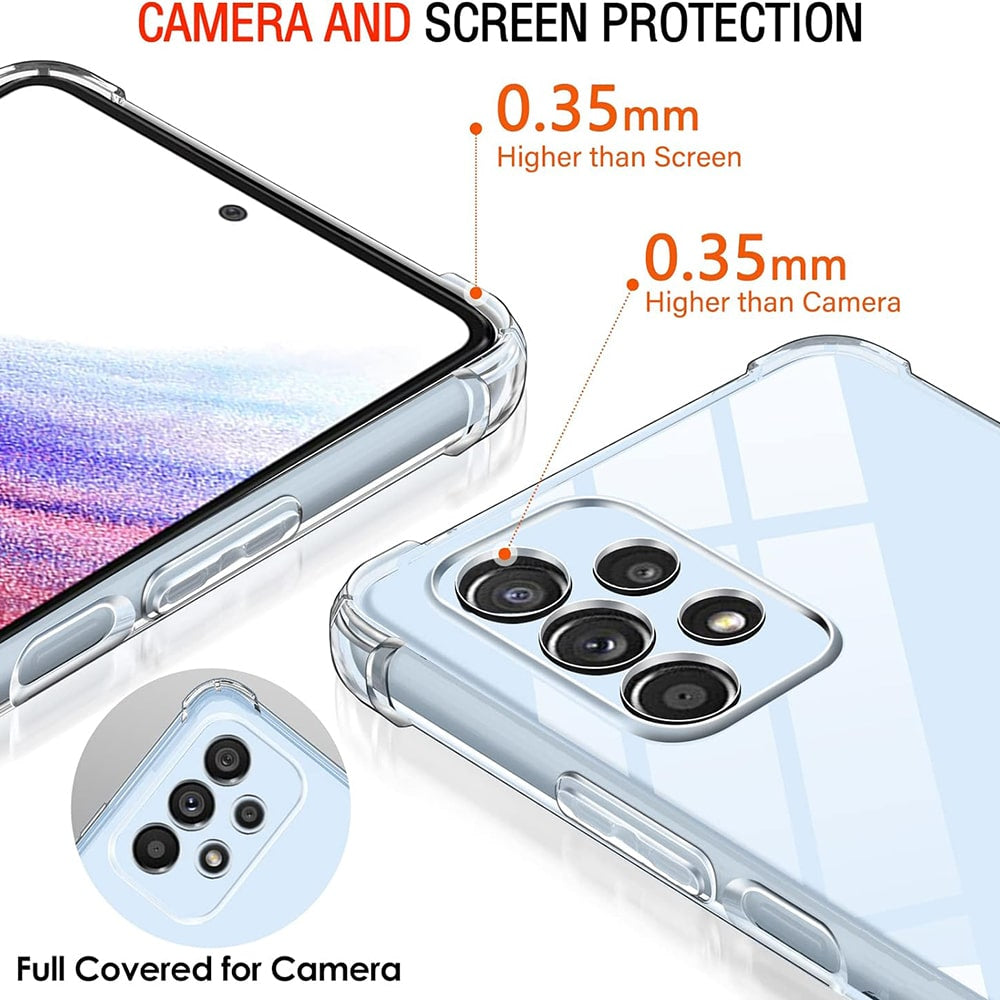 Techsuit Shockproof Clear Silicone průhledné nárazuvzdorné pouzdro pro Samsung Galaxy A53 5G