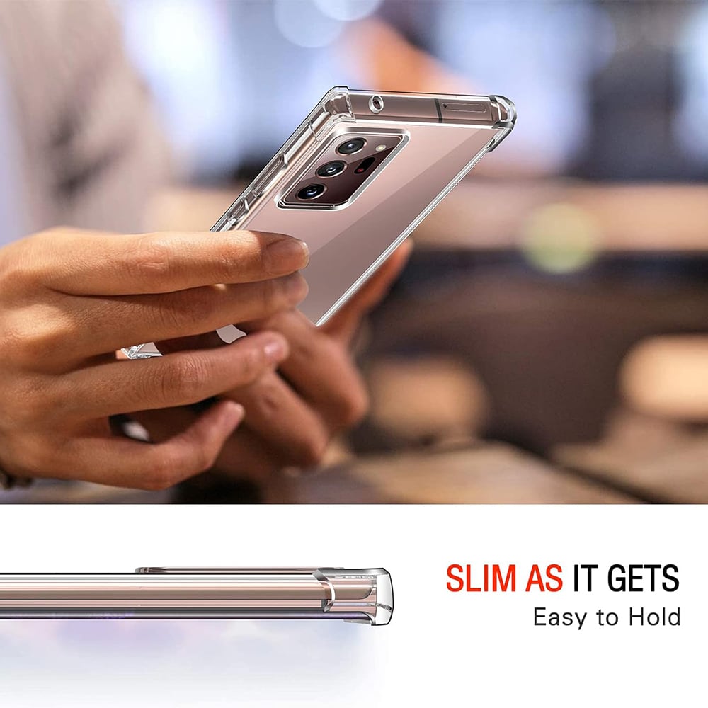 Techsuit Shockproof Clear Silicone prozirna maskica otporna na udarce za Samsung Galaxy Note 20 Ultra 4G / Note 20 Ultra 5G