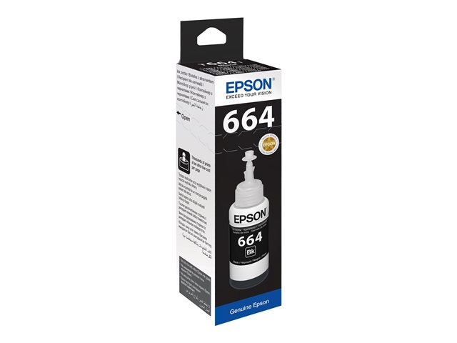 EPSON T6641 ČRNA STEKLENICA ČRNILA 70 ML