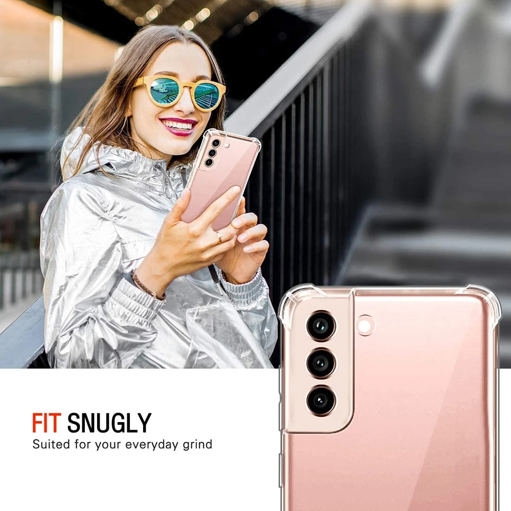 Techsuit Shockproof Clear Silicone průhledné pouzdro odolné proti nárazům pro Samsung Galaxy S21 FE 5G