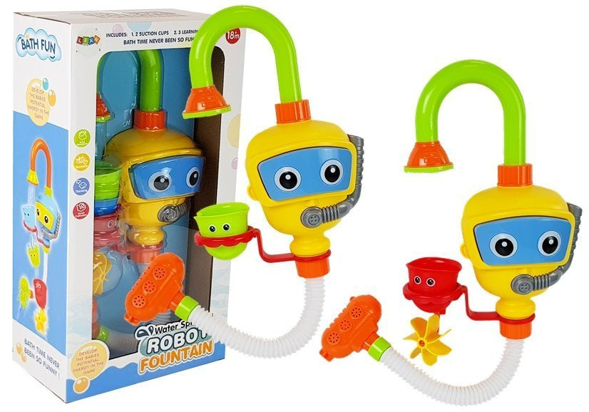 Igračka za kupanje Robot - žuto/zeleni