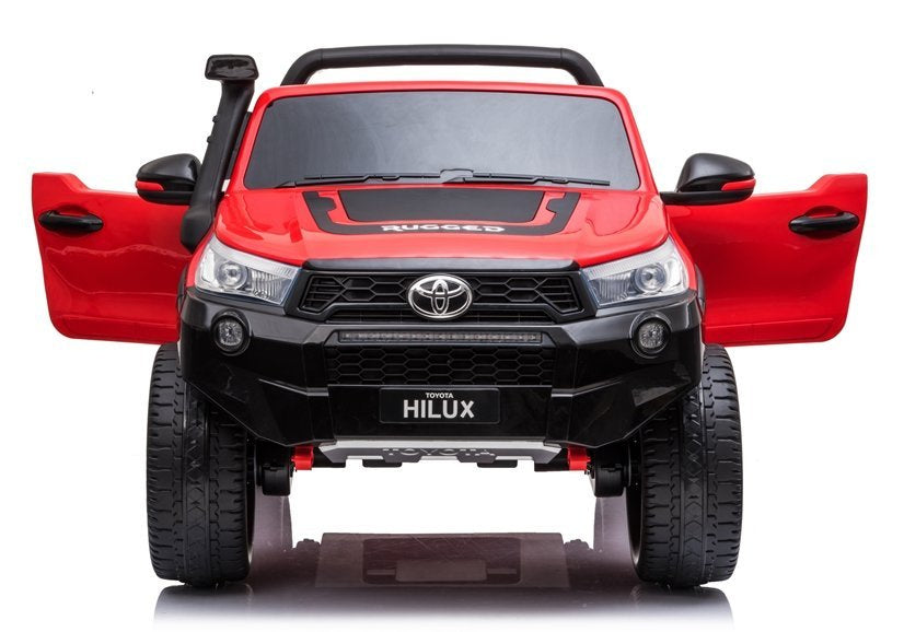 Licencirani auto na akumulator Toyota Hilux 4x4 - dvosjed - crveni/lakirani