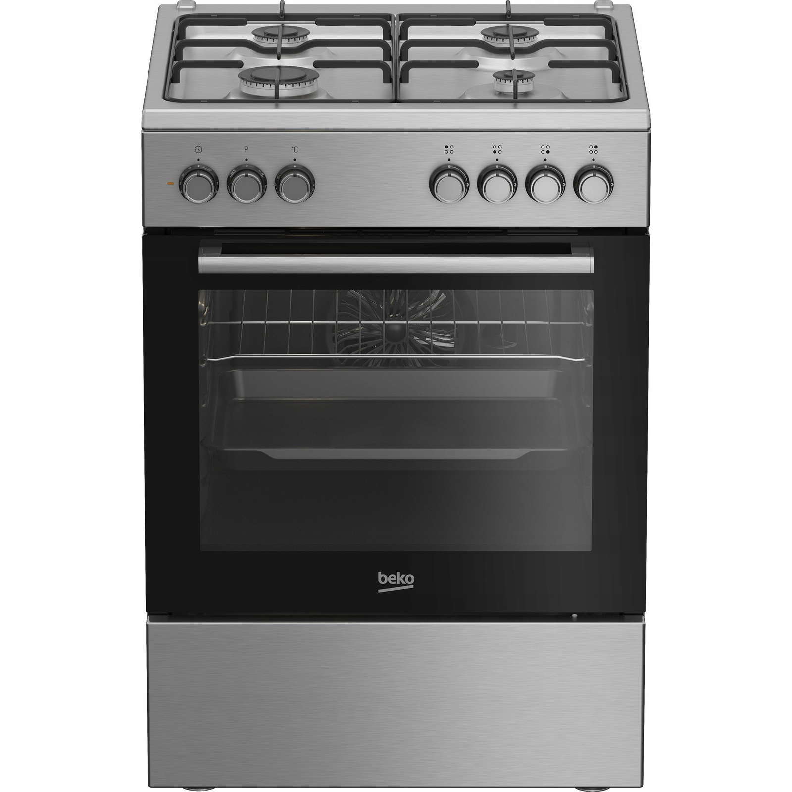 Beko FBE62130GXDN štednjak Samostojeći štednjak Električno Plin Crno
