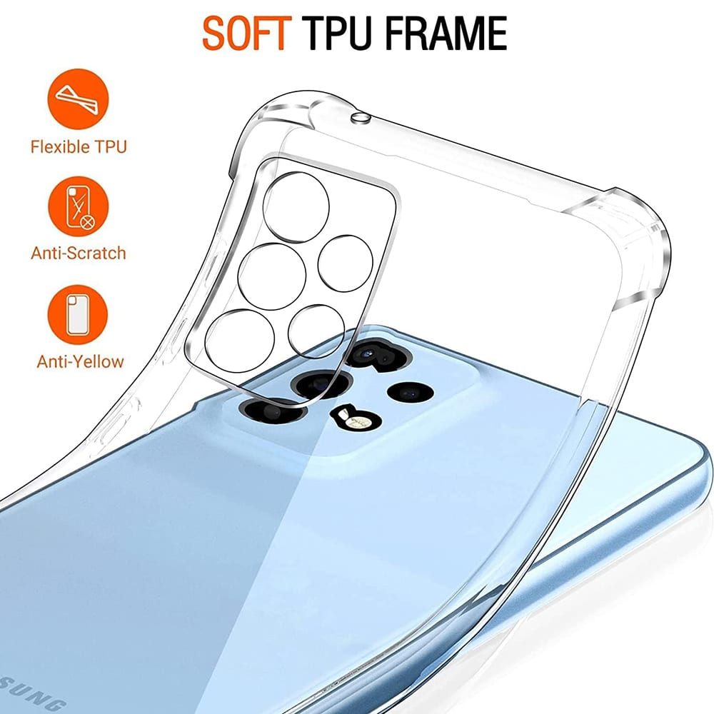 Techsuit Shockproof Clear Silicone průhledné silikonové pouzdro odolné proti nárazům pro Samsung Galaxy A33 5G