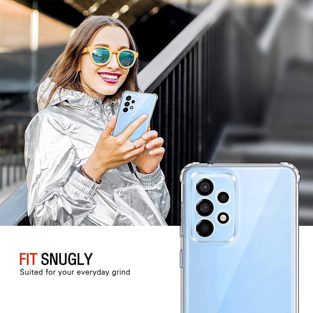 Techsuit Shockproof Clear Silicone průhledné silikonové pouzdro odolné proti nárazům pro Samsung Galaxy A33 5G