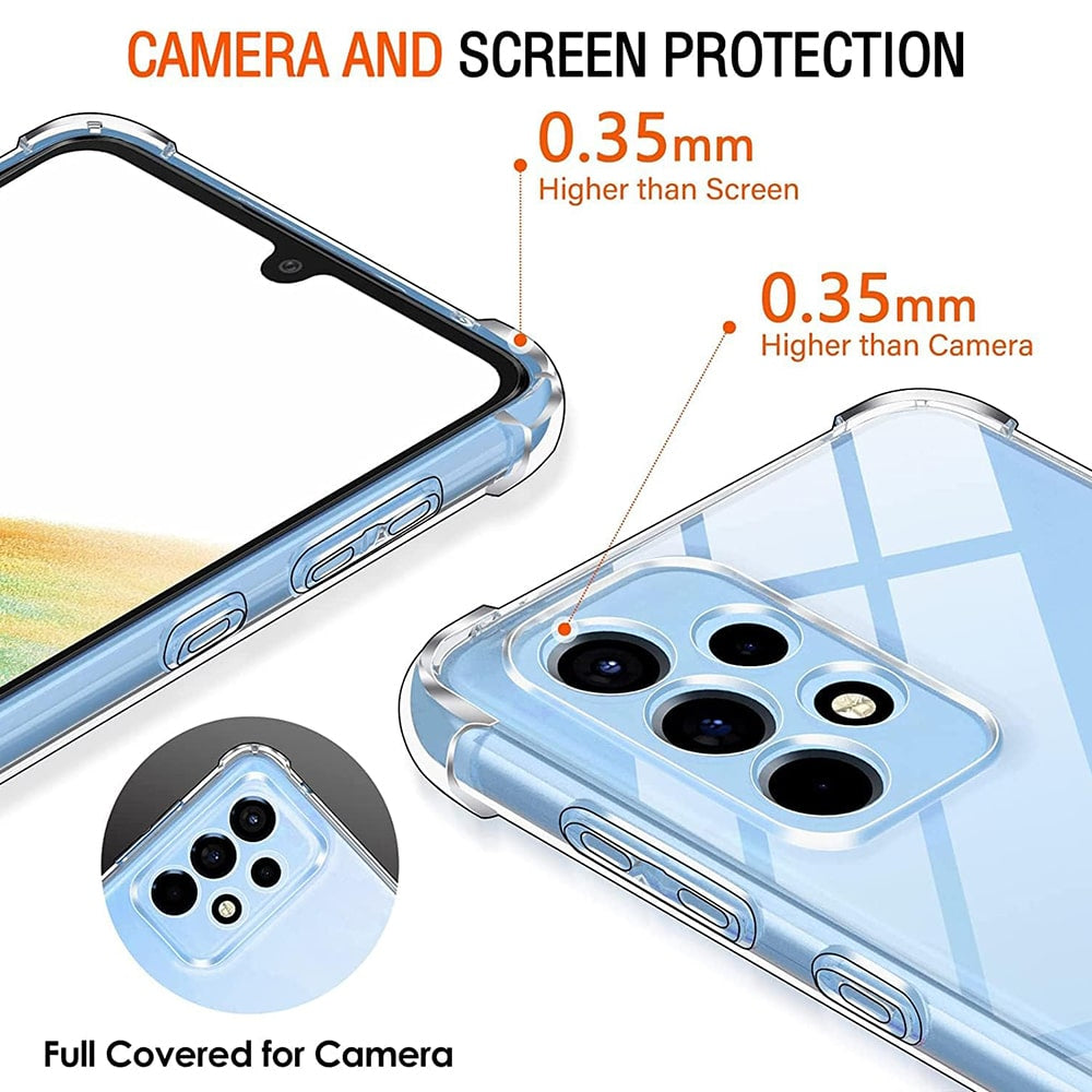 Techsuit Shockproof Clear Silicone průhledné silikonové pouzdro odolné proti nárazům pro Samsung Galaxy A33 5G