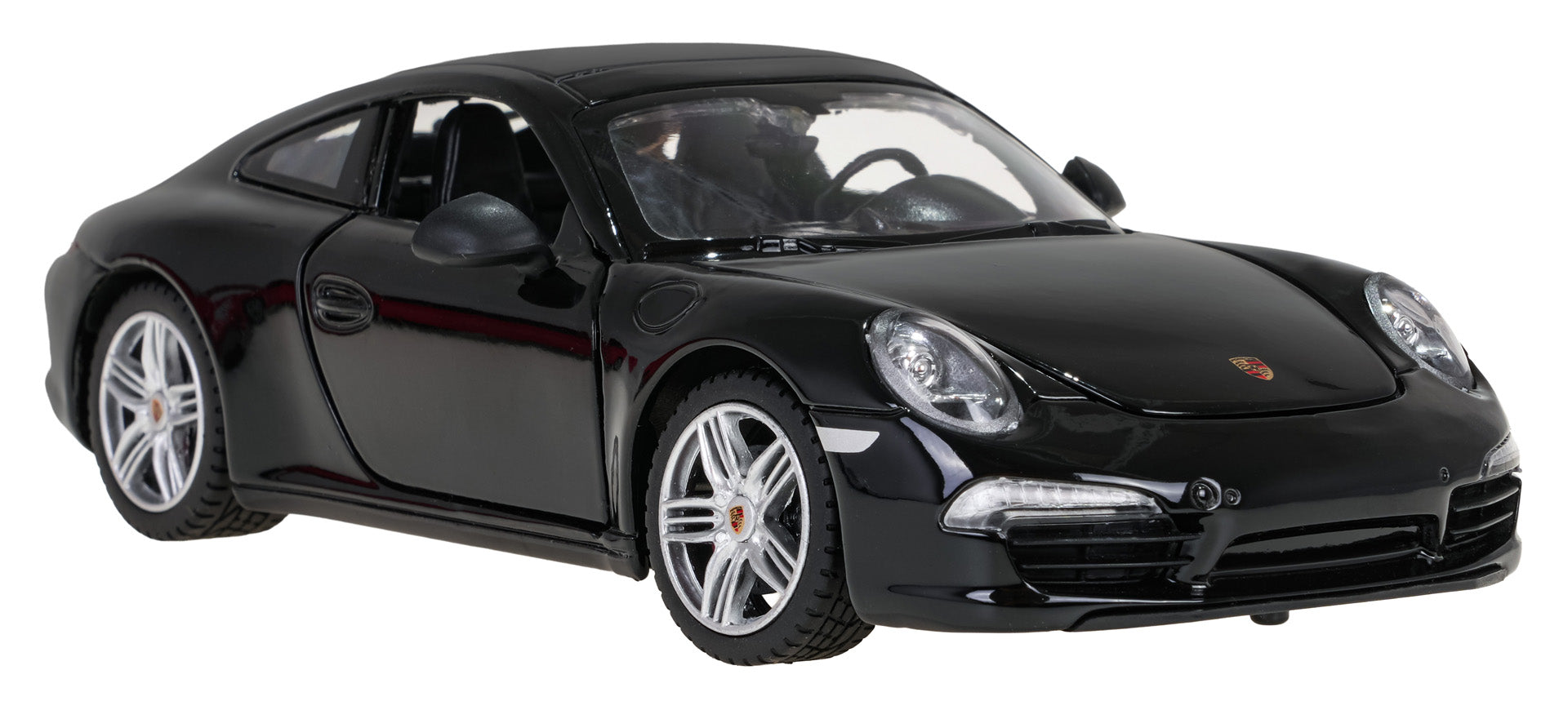 Licencirani metalni auto na daljinsko upravljanje 1:24 Porsche 911 RASTAR - crni