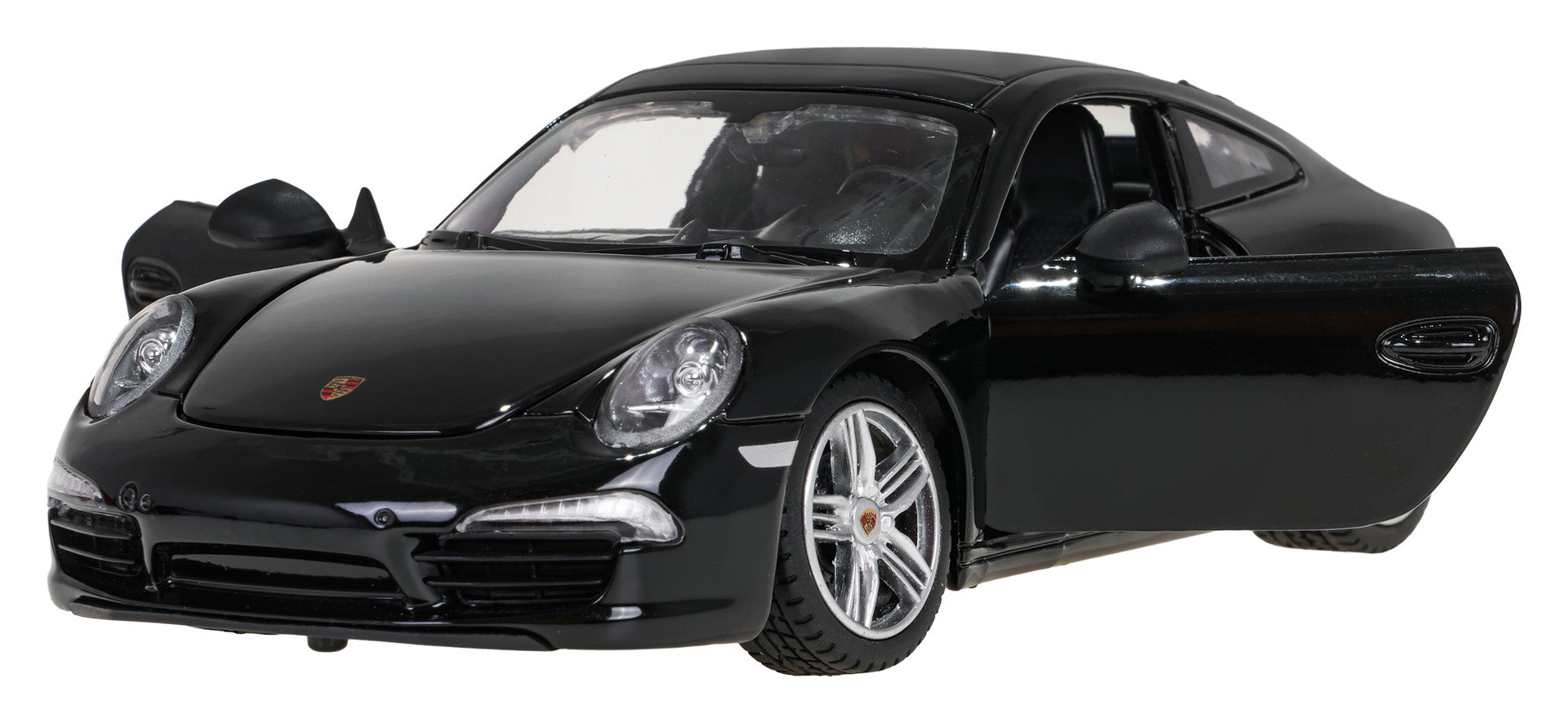 Licencirani metalni auto na daljinsko upravljanje 1:24 Porsche 911 RASTAR - crni