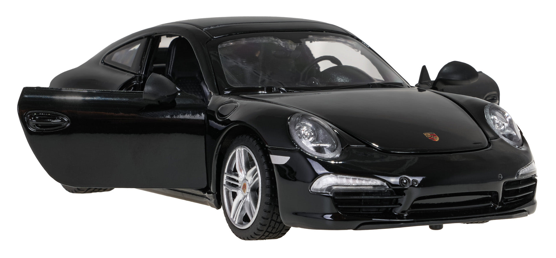 Licencirani metalni auto na daljinsko upravljanje 1:24 Porsche 911 RASTAR - crni