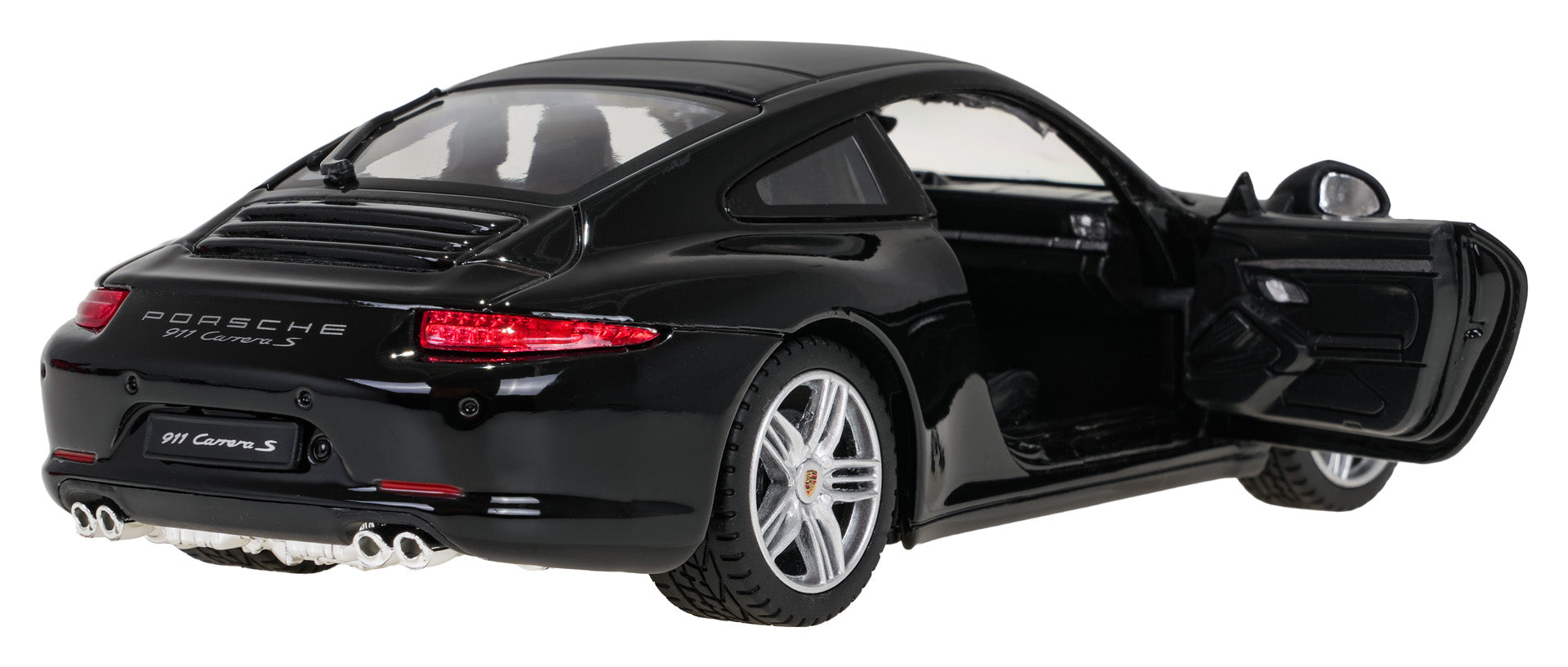 Licencirani metalni auto na daljinsko upravljanje 1:24 Porsche 911 RASTAR - crni