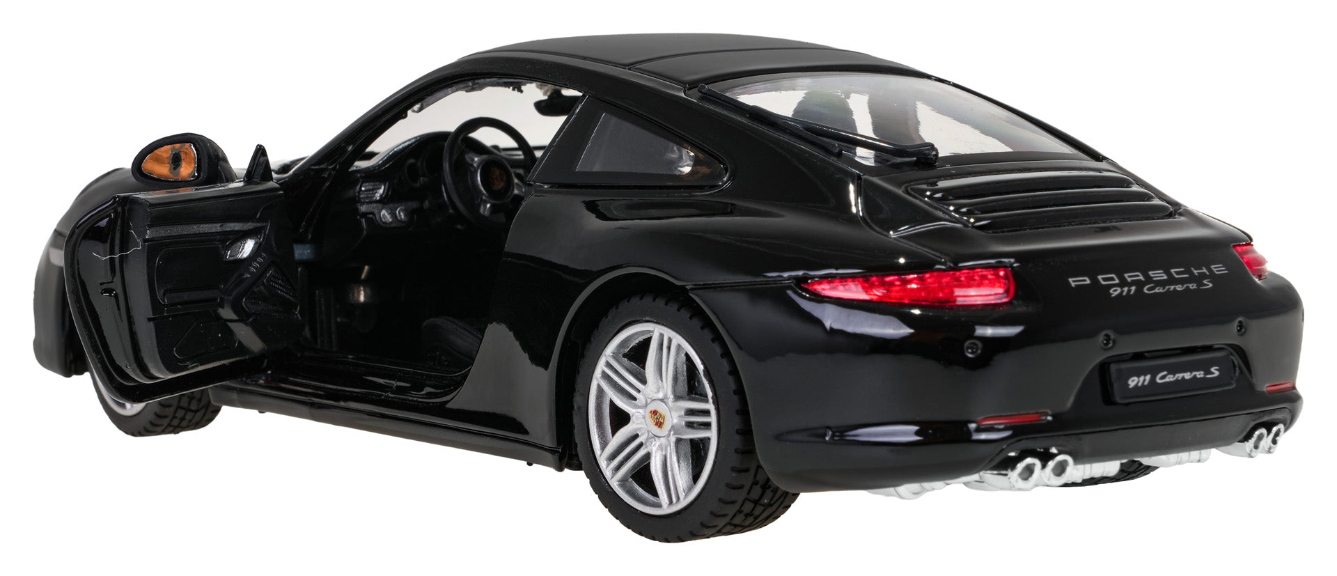 Licencirani metalni auto na daljinsko upravljanje 1:24 Porsche 911 RASTAR - crni