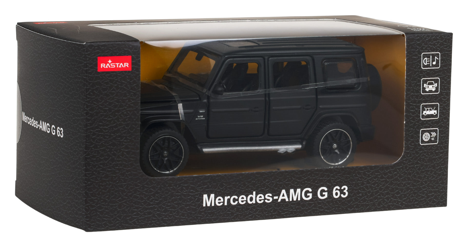 Licencirani metalni auto na daljinsko upravljanje 1:32 Mercedes AMG G63 RASTAR - crni