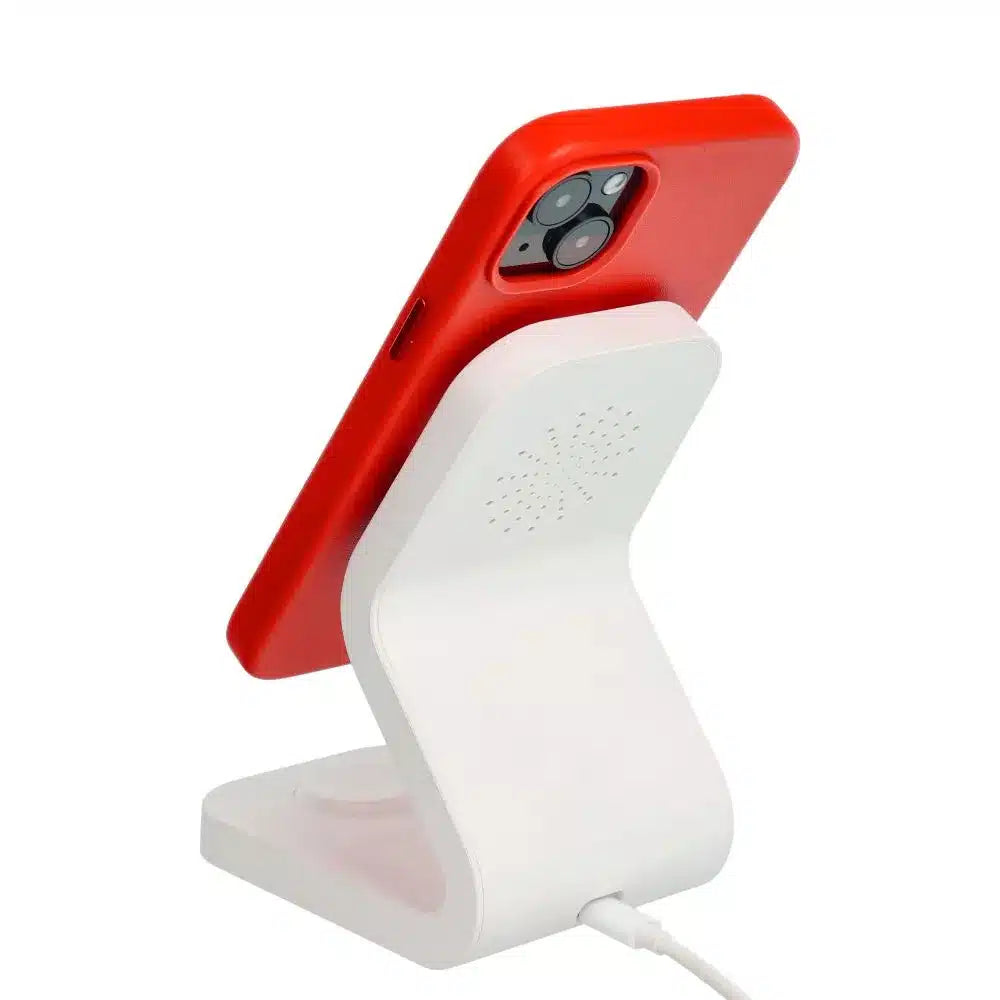 Kožený kryt Mag Cover kompatibilní s MagSafe pro iPhone 15 červený