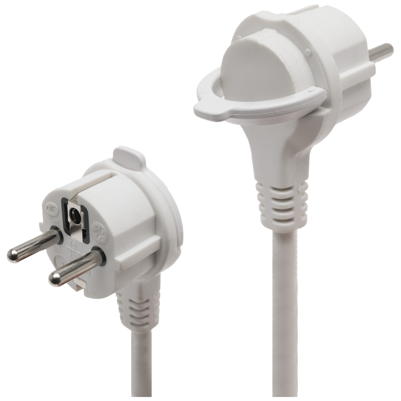 home Produžni kabel, 6 utičnice, 3 x 1,0mm², 1,5met, bijeli - NV 06TK/WH