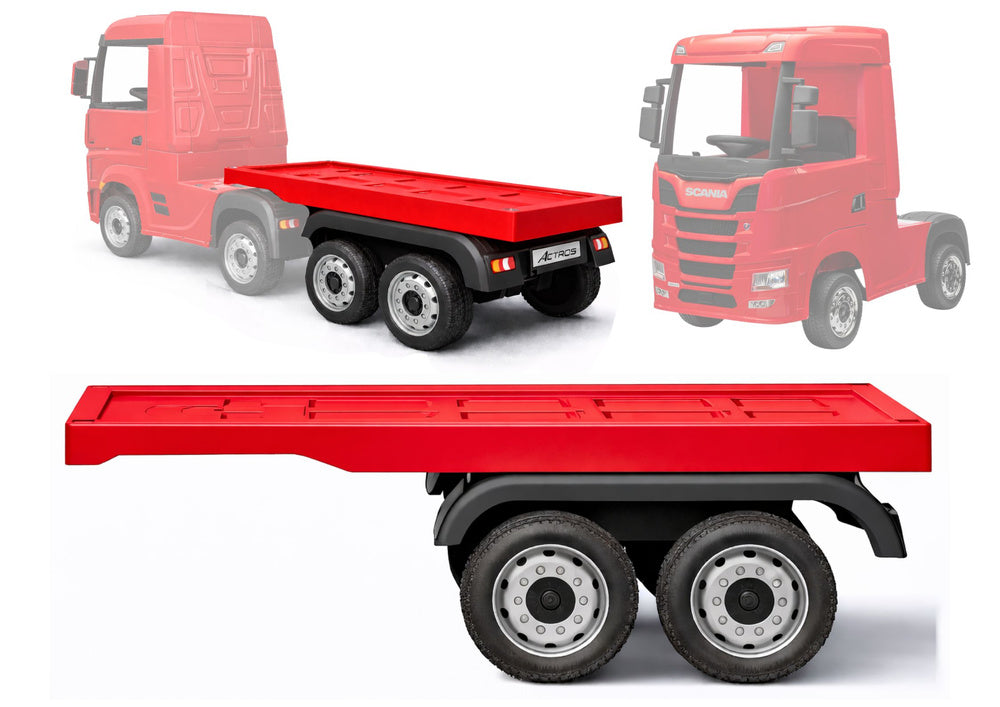 Prikolica za kamion Mercedes Actros - crvena