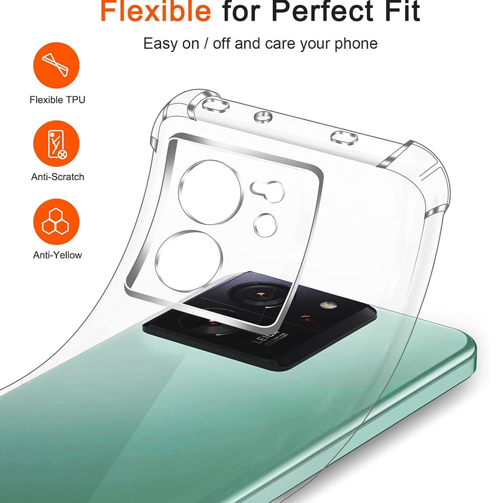Techsuit Shockproof Clear Silicone průhledné pouzdro odolné proti nárazům pro Xiaomi 13T / 13T Pro