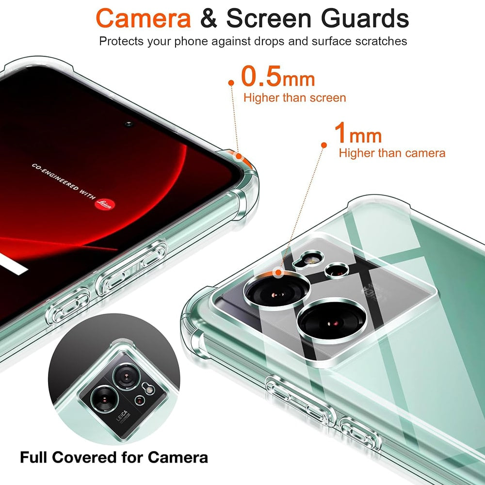 Techsuit Shockproof Clear Silicone průhledné pouzdro odolné proti nárazům pro Xiaomi 13T / 13T Pro