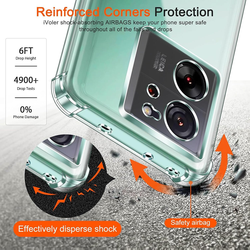 Techsuit Shockproof Clear Silicone průhledné pouzdro odolné proti nárazům pro Xiaomi 13T / 13T Pro