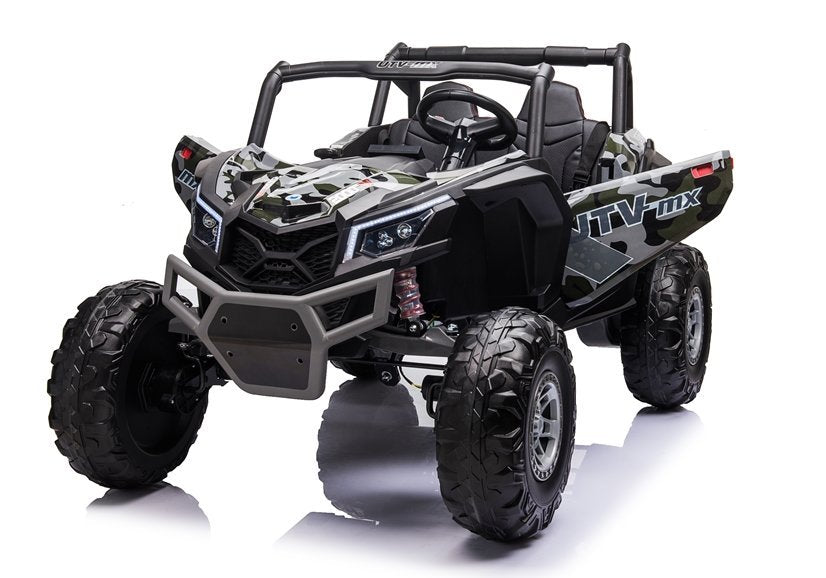 Buggy na akumulator UTV-MX613 Camo – 4×4 – dvosjed – crni/lakirani