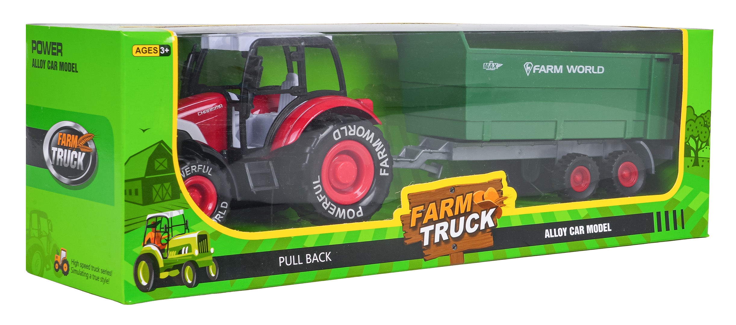 Traktor za igru sa zelenom prikolicom - Farmer Truck