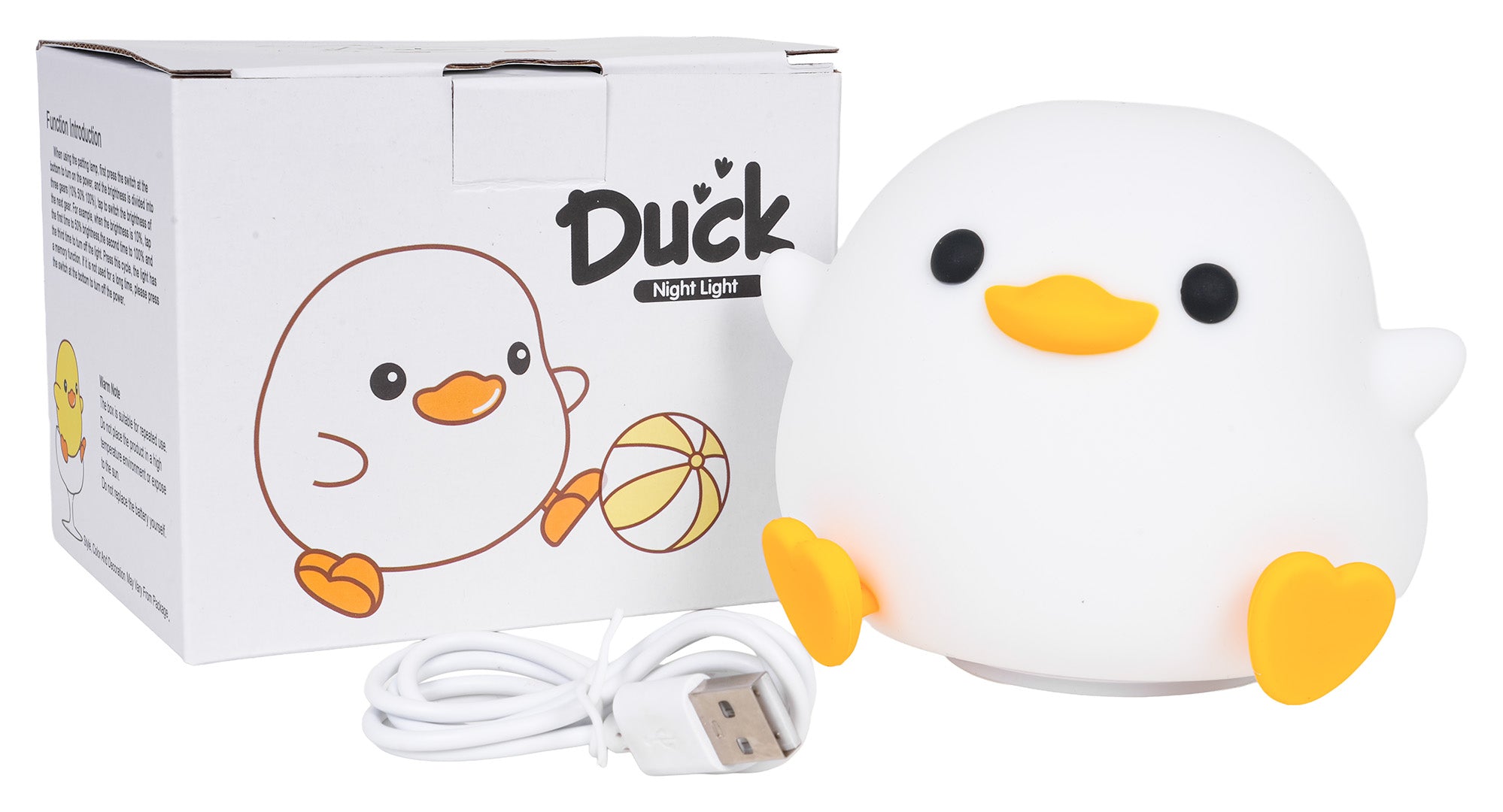 Noćna LED lampa za bebe i djecu - patkica