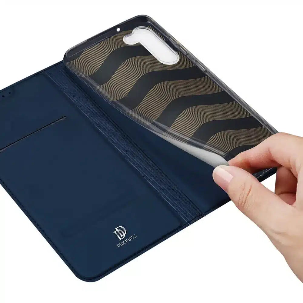 DUX DUCIS Skin Pro – pouzdro s otevíráním do boku pro Samsung Galaxy S23 modré