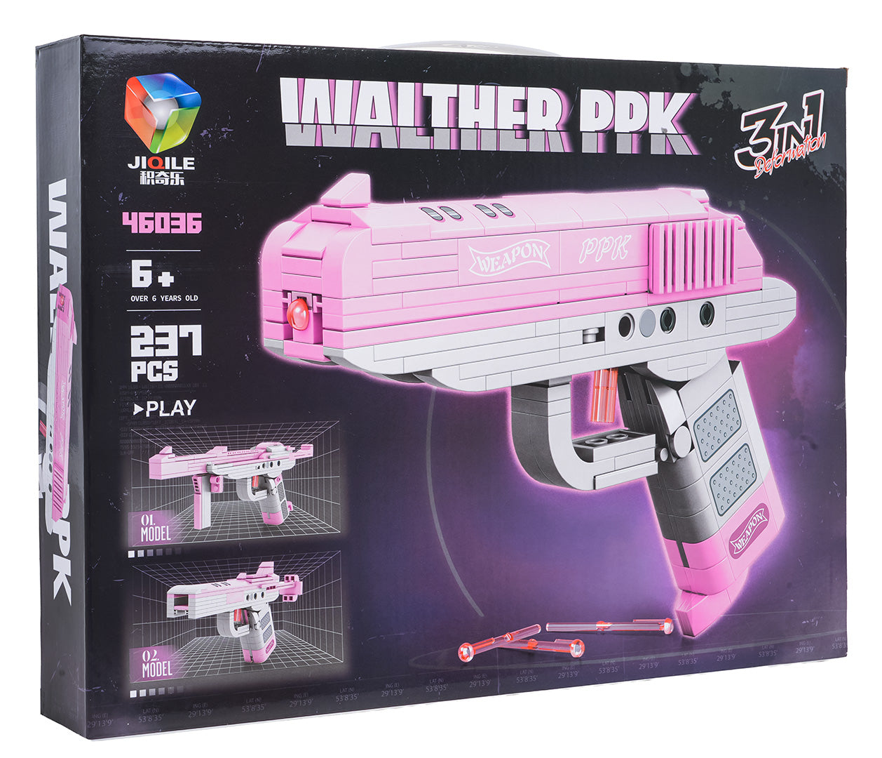 Set kockica za slaganje pištolja Walther PPK - 237 dijelova